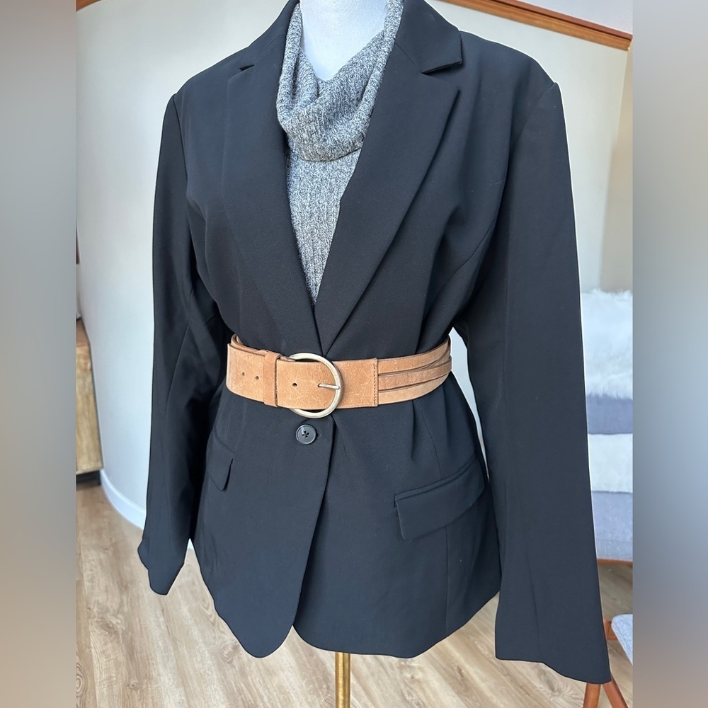 Liz Claiborne black Lined Blazer